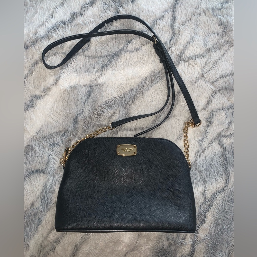 Michael Kors Black Purse w/ Gold Hardware
